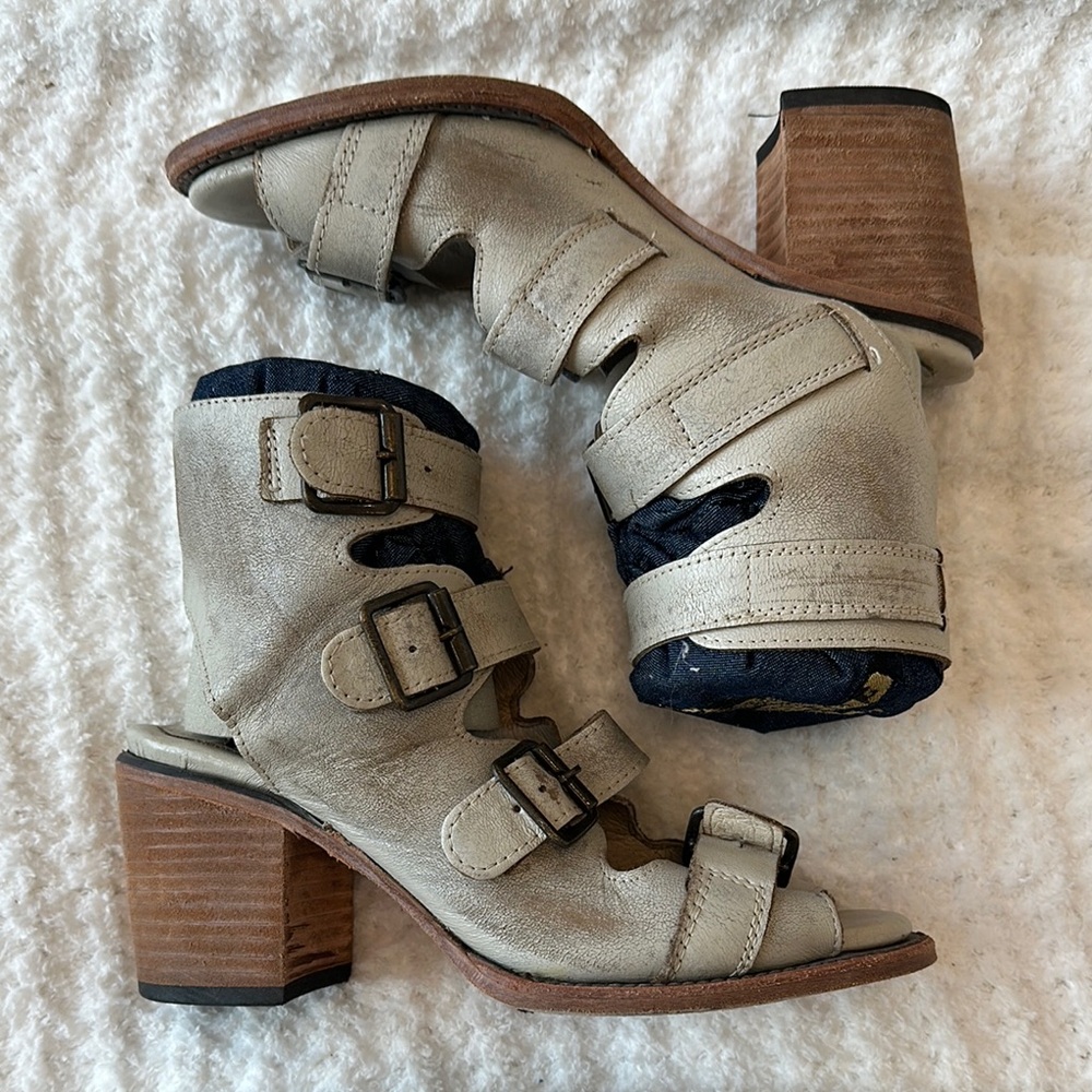 freebird buckled front heels